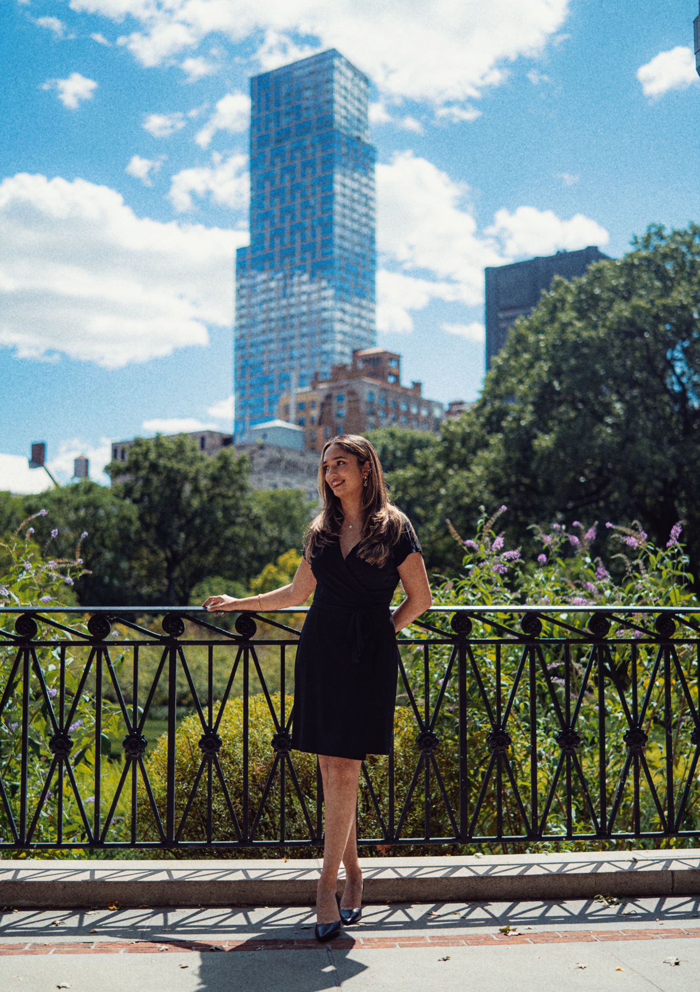 Portrait of Kimberly Dsilva outdoors.